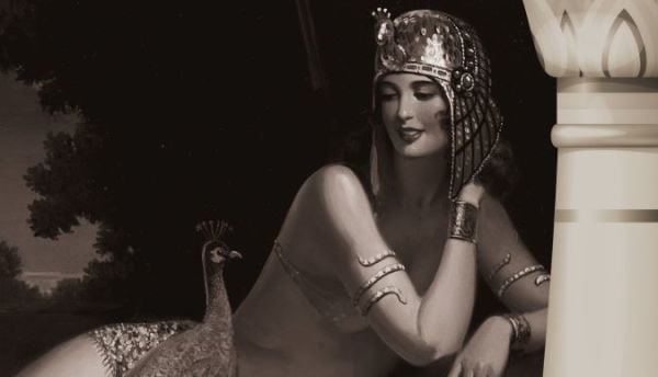 Mısır Prensesi Sütunlar İçinde Duvar Kağıdı