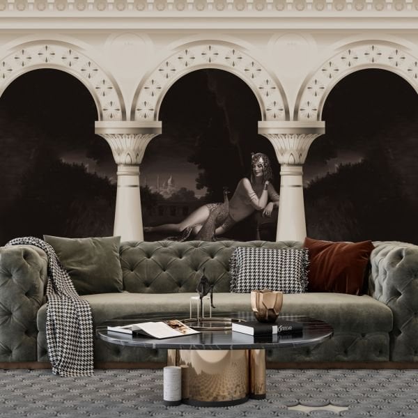 Mısır Prensesi Sütunlar İçinde Duvar Kağıdı