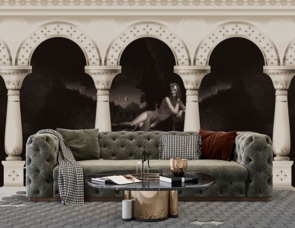 Mısır Prensesi Sütunlar İçinde Duvar Kağıdı