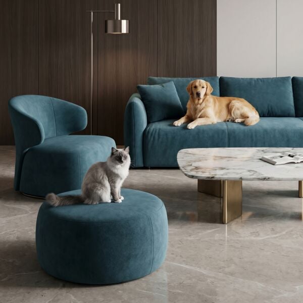 Azure Pati Dostu Kumaş Gece Yeşil