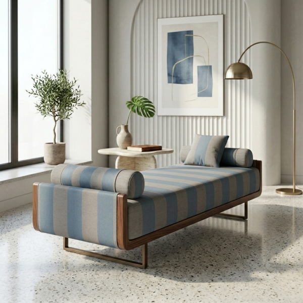 Çiçekli Klasik Desen Döşemelik Kumaş Kombinli