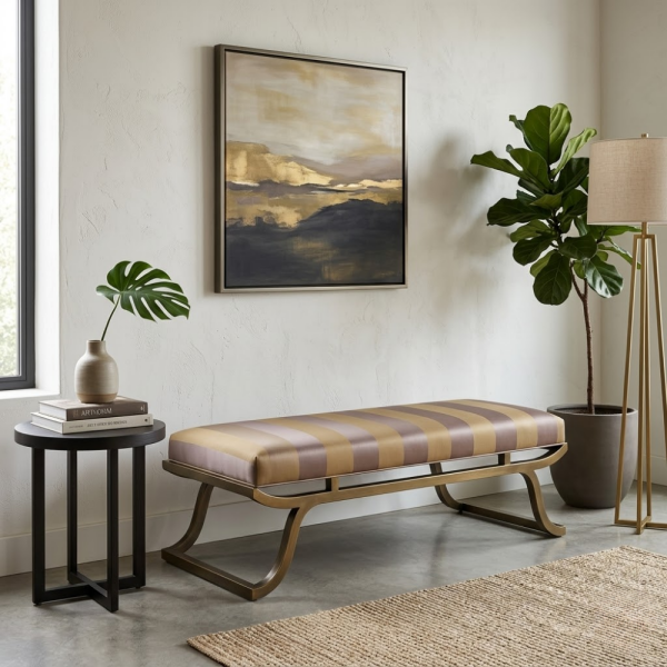 Çiçekli Klasik Desen Döşemelik Kumaş Kombinli