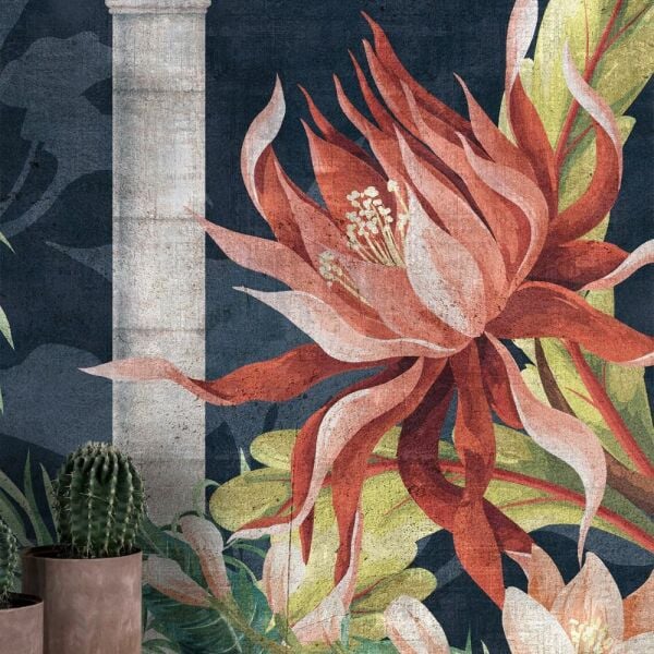 Uva Tropik Bitkiler İçinde Surlar Duvar Kağıdı