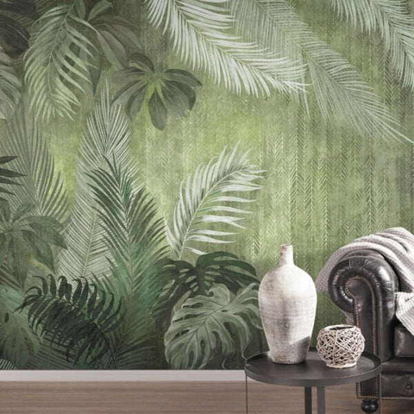 Tropical Jungle Yapraklar Duvar Kağıdı