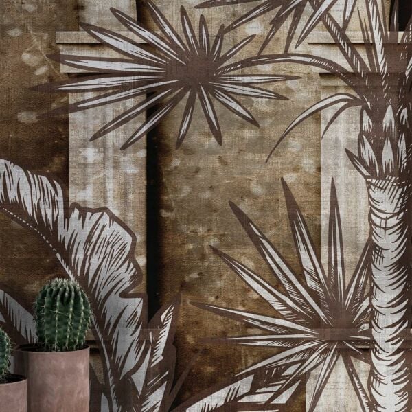 Uva Kahverengi Surlar Ağaçlar Duvar Kağıdı