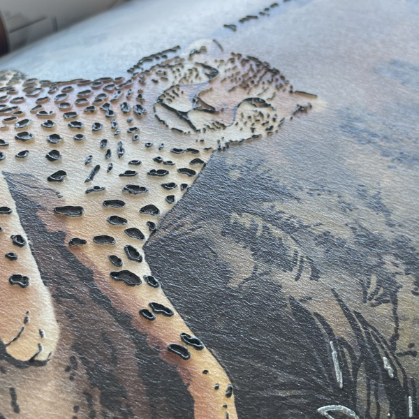 Altın Tropikal Leopar Duvar Kağıdı