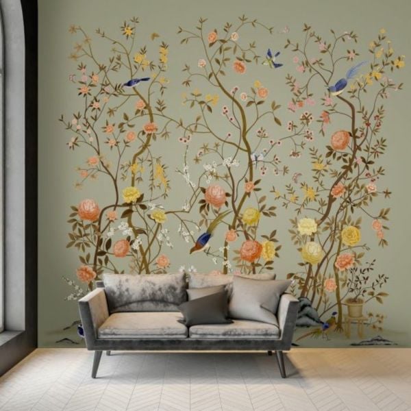 Uva  Çin Gülü Koleksiyonu Duvar Kağıdı