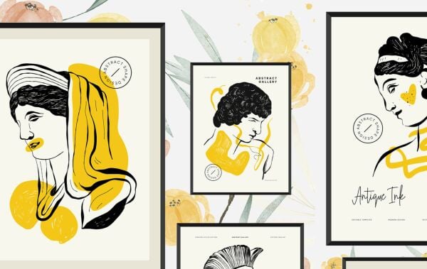 Çerçeveler İçinde Antik Büstler Tarihi Duvar Kağıdı