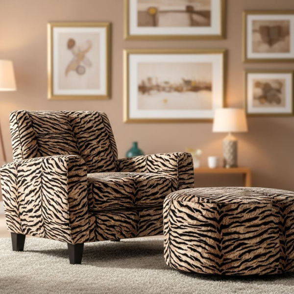Kaplan Desen Döşemelik Kumaş Savanna