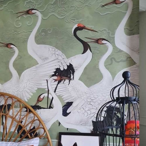 Annemizi Saklarken Genç Odası Leylekler Duvar Kağıdı