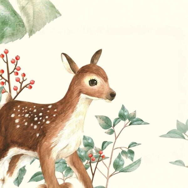 Sevimli Dostlar Ormanda Karaca Sincap Ayıcık Duvar Kağıdı