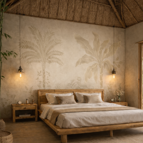 Bambu Tropikal Doğa Duvar Kağıdı