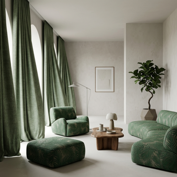 Perde Ve Döşemelik Kumaş Kombinli