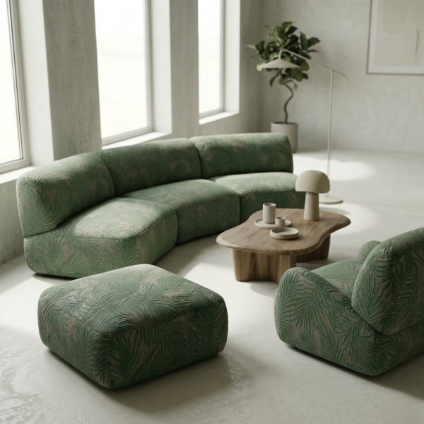 Perde Ve Döşemelik Kumaş Kombinli