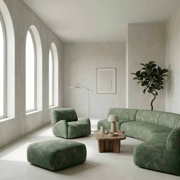 Perde Ve Döşemelik Kumaş Kombinli