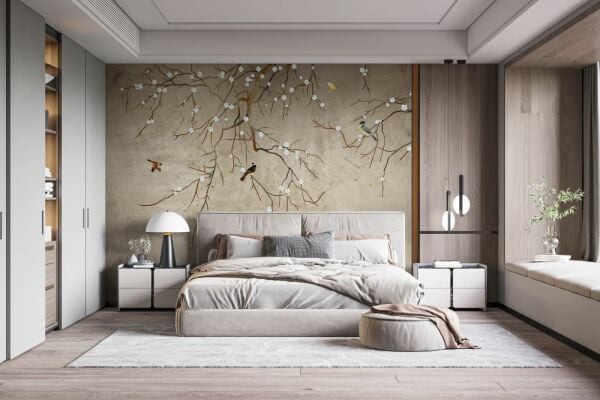 Uva  Çin Gülü Koleksiyonu Duvar Kağıdı