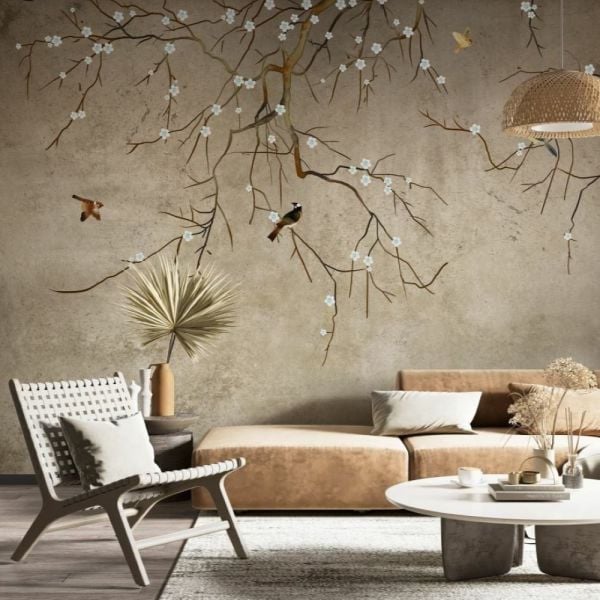 Uva  Çin Gülü Koleksiyonu Duvar Kağıdı