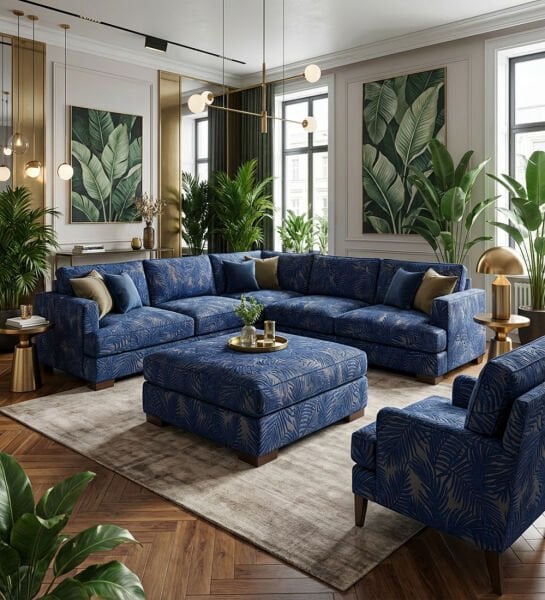 Perde Ve Döşemelik Kumaş Kombinli