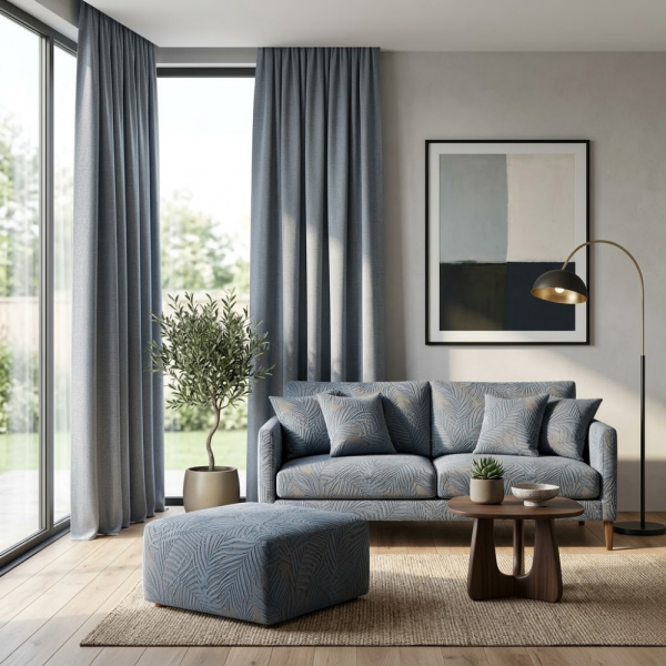 Perde Ve Döşemelik Kumaş Kombinli