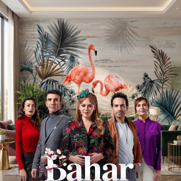 Bahar Dizisi Salon Pelikanlı Duvar Kağıdı