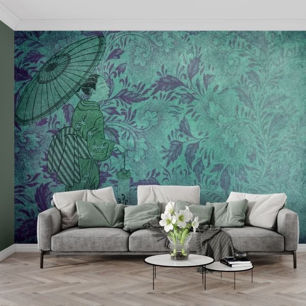 Yeşilin Asaleti Uzakdoğu Esintisi Duvar Kağıdı