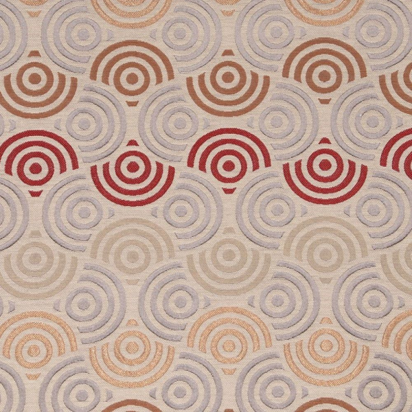 Geometrik Çizgili Kaz Ayağı Kombin Döşemelik Kumaş