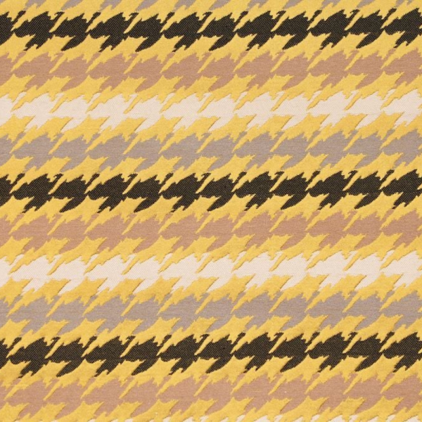 Geometrik Çizgili Kaz Ayağı Kombin Döşemelik Kumaş