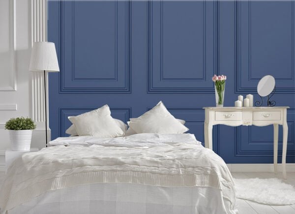 Safir Mavi Panel Duvar Kağıdı