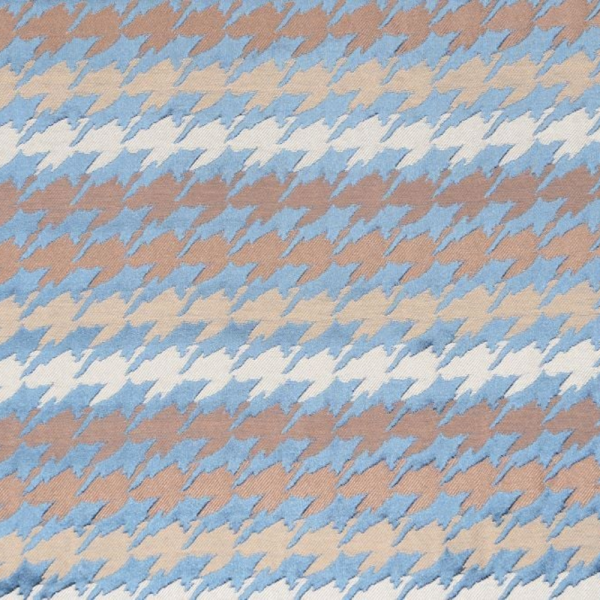 Geometrik Çizgili Kaz Ayağı Kombin Döşemelik Kumaş