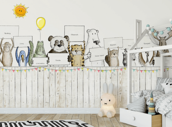 Çitin Arkasında Hayvanlar Alemi Duvar Kağıdı