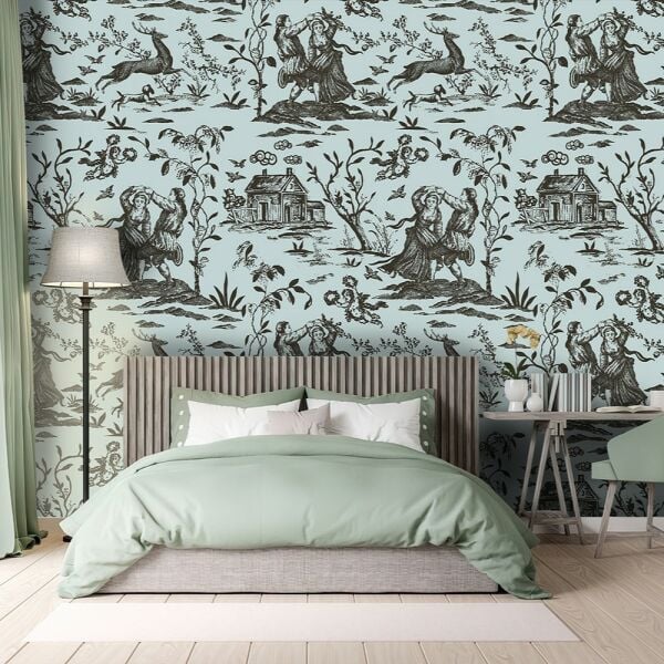 Tendaart Vıntage Toile Desen Duvar Kağıdı