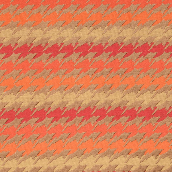 Geometrik Çizgili Kaz Ayağı Kombin Döşemelik Kumaş