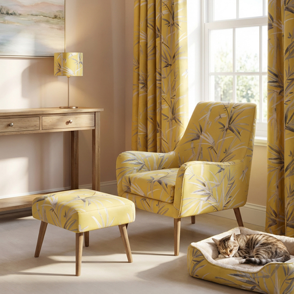 Saten Zemine Nakışlı Yusufçuklu Pano Kumaş