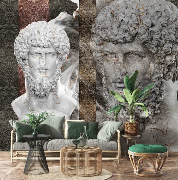 Kıvırcık Heykel Duvar Kağıdı