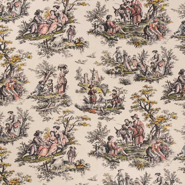 Baskılı Keten Perde Ve Döşemelik Kumaş