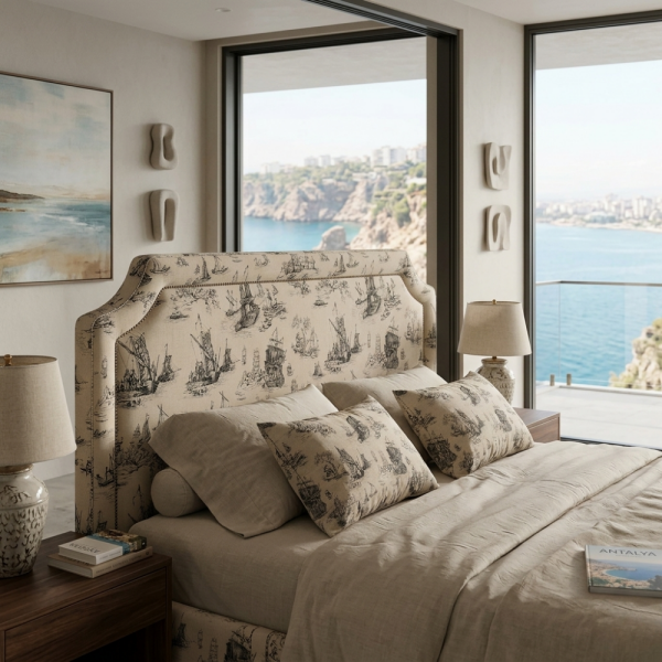 Baskılı Keten Perde Ve Döşemelik Kumaş