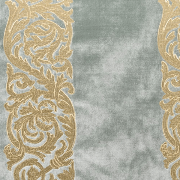 Kadife Üzeri Nakışlı Kombin Döşemelik Kumaşlar