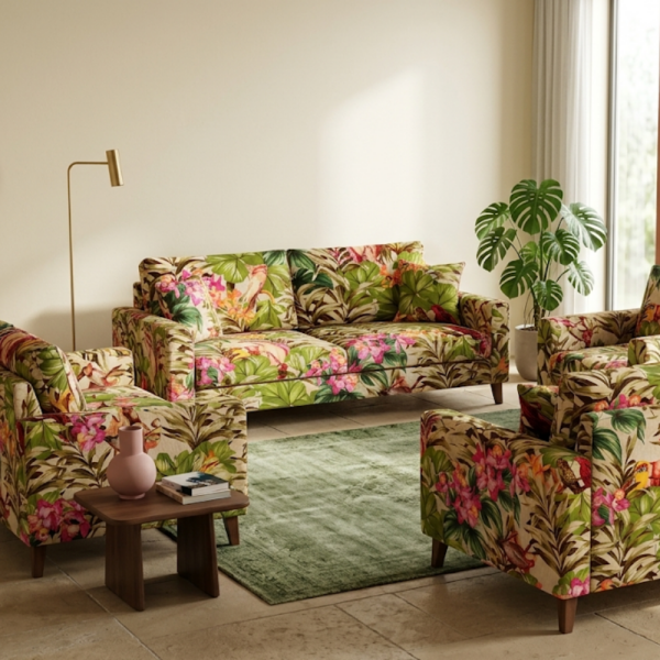 Baskılı Keten Perde Ve Döşemelik Kumaş