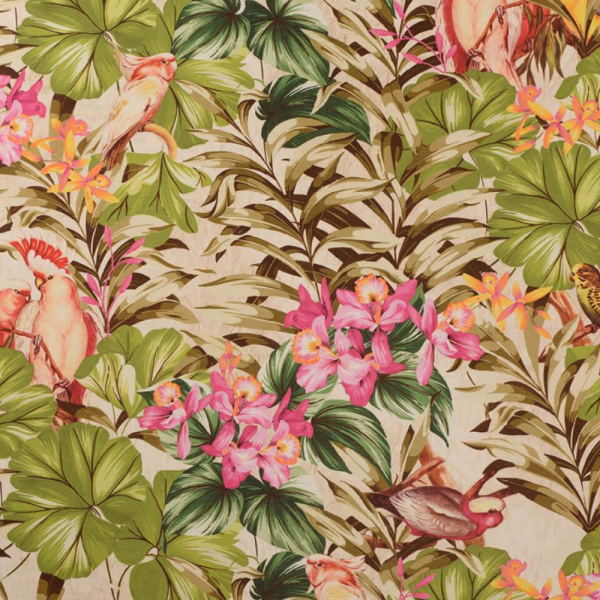 Baskılı Keten Perde Ve Döşemelik Kumaş