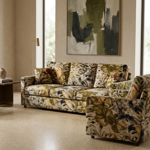 Baskılı Keten Perde Ve Döşemelik Kumaş