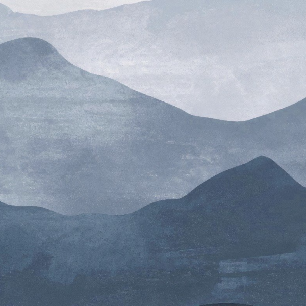 Mavi Lacivert Dağlar Duvar Kağıdı