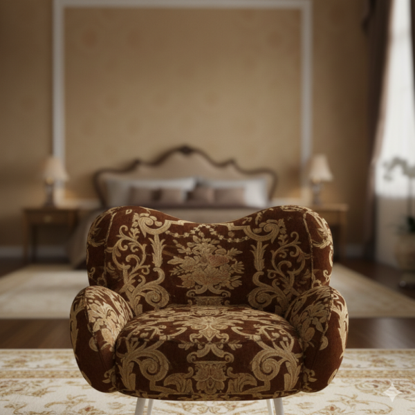 Kadife Üzeri Nakışlı Kombin Döşemelik Kumaşlar