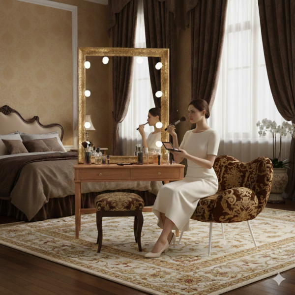 Kadife Üzeri Nakışlı Kombin Döşemelik Kumaşlar