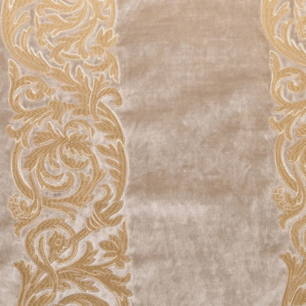 Kadife Üzeri Nakışlı Kombin Döşemelik Kumaşlar