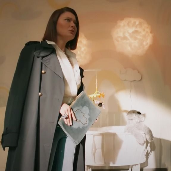 Veda Mektubu Dizi Mint Yeşili Çizgili Bordürlü Gökkuşağı Duvar Kağıdı