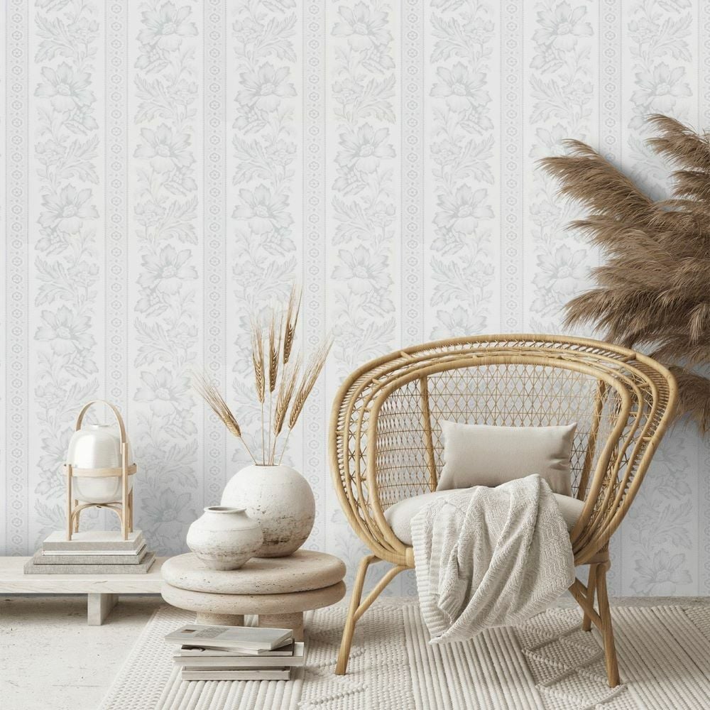Açık Gri Gwinnett Toile Duvar Kağıdı