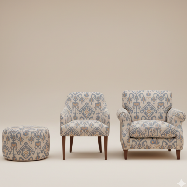 Etnik Desenler Özel Döşemelik Kumaş Kombinli