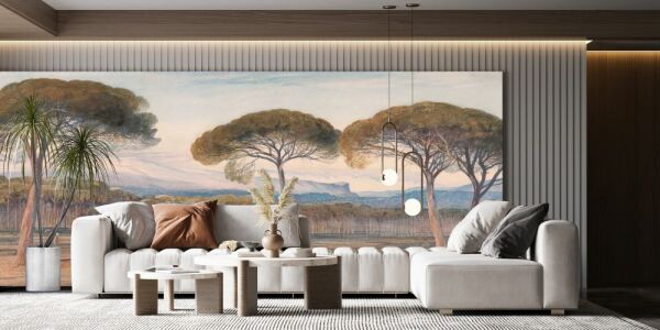 Büyük Çam Ağaçları Ormanı Duvar Kağıdı