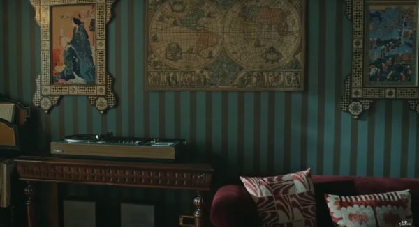 Yalı çapkını Yeşil Çizgili Duvar Kağıdı