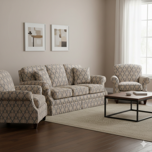 Etnik Desenler Özel Döşemelik Kumaş Kombinli